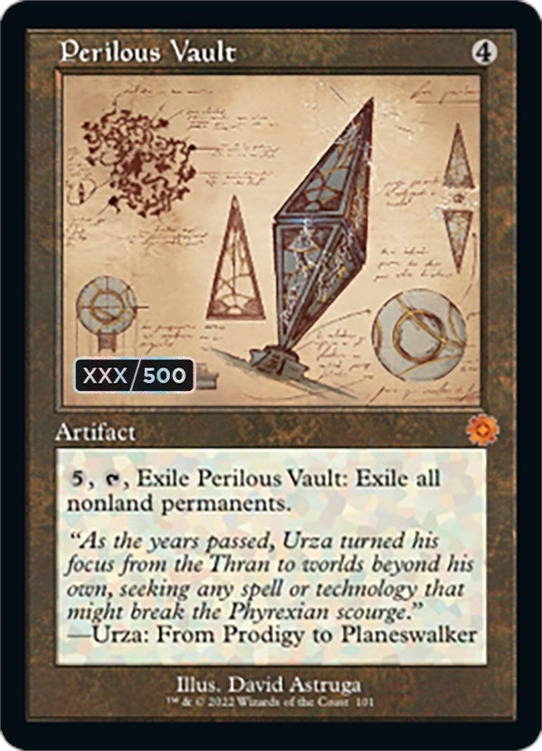 Image for Perilous Vault (Schematic) (Serial Numbered) (101) (BRR) - Magic: The Gathering