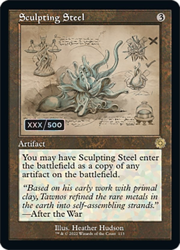 Image for Sculpting Steel (Schematic) (Serial Numbered) (113) (BRR) - Magic: The Gathering