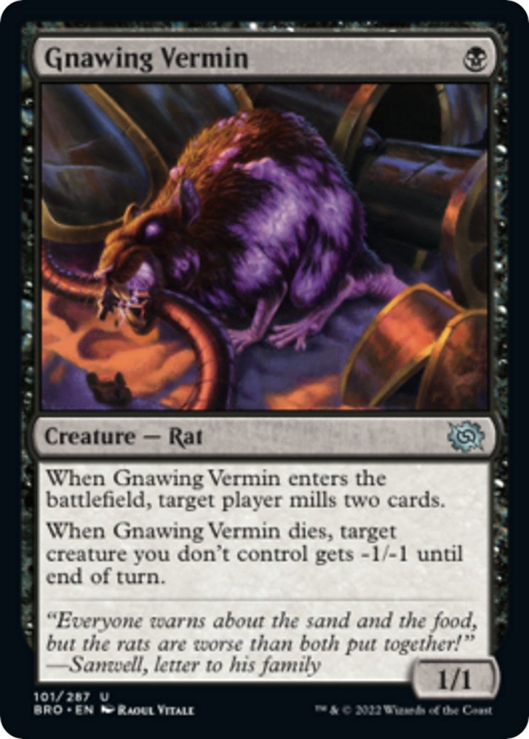 Image for Gnawing Vermin (101) (BRO) - Magic: The Gathering