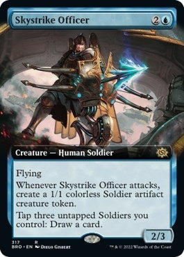 Image for Skystrike Officer (Extended Art) (317) (BRO) - Magic: The Gathering