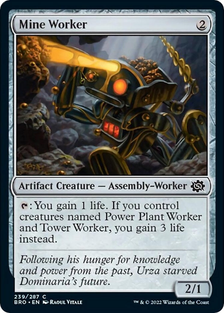 Image for Mine Worker (239) (BRO) - Magic: The Gathering