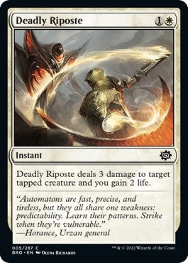 Image for Deadly Riposte (5) (BRO) - Magic: The Gathering