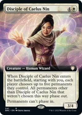 Image for Disciple of Caelus Nin (Extended Art) (41) (BRC) - Magic: The Gathering