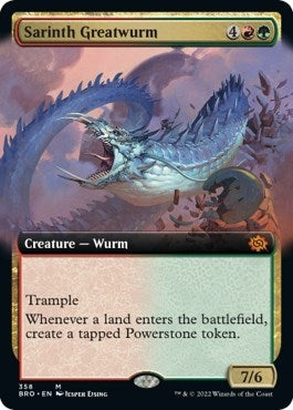 Sarinth Greatwurm (Extended Art) (358) (BRO)
