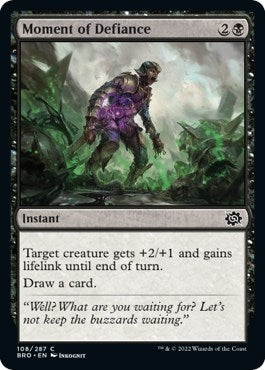 Image for Moment of Defiance (108) (BRO) - Magic: The Gathering