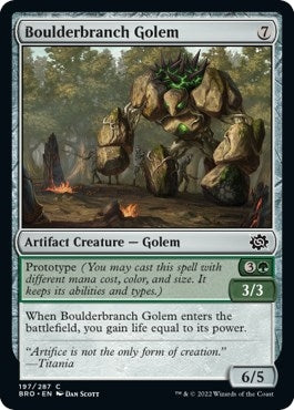 Image for Boulderbranch Golem (197) (BRO) - Magic: The Gathering