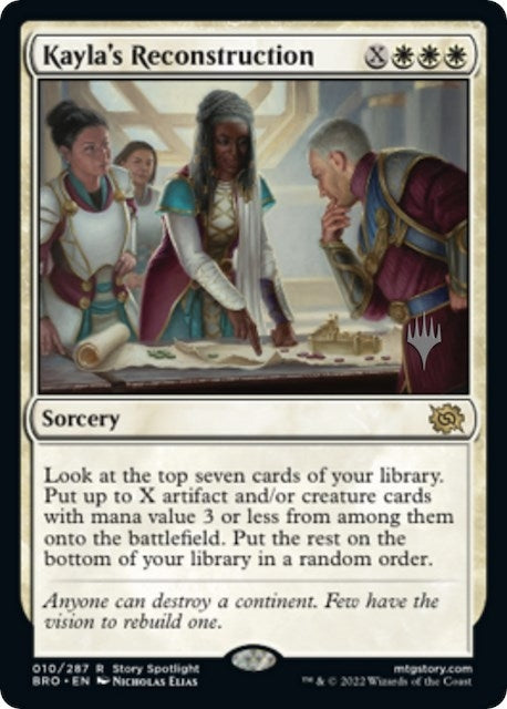 Image for Kayla's Reconstruction (10) (PPBRO) - Magic: The Gathering