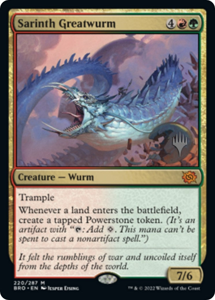 Image for Sarinth Greatwurm (220) (PPBRO) - Magic: The Gathering