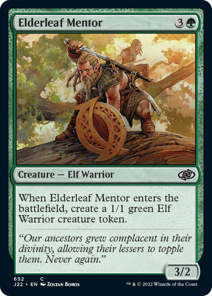 Image for Elderleaf Mentor (652) (J22) - Magic: The Gathering