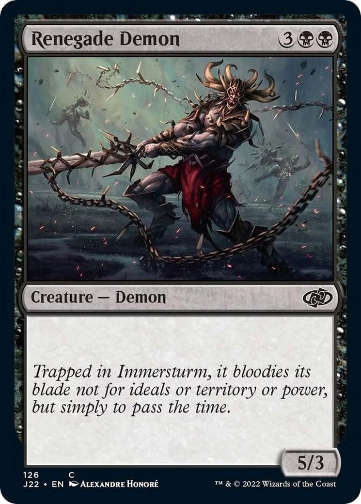 Image for Renegade Demon (126) (J22) - Magic: The Gathering