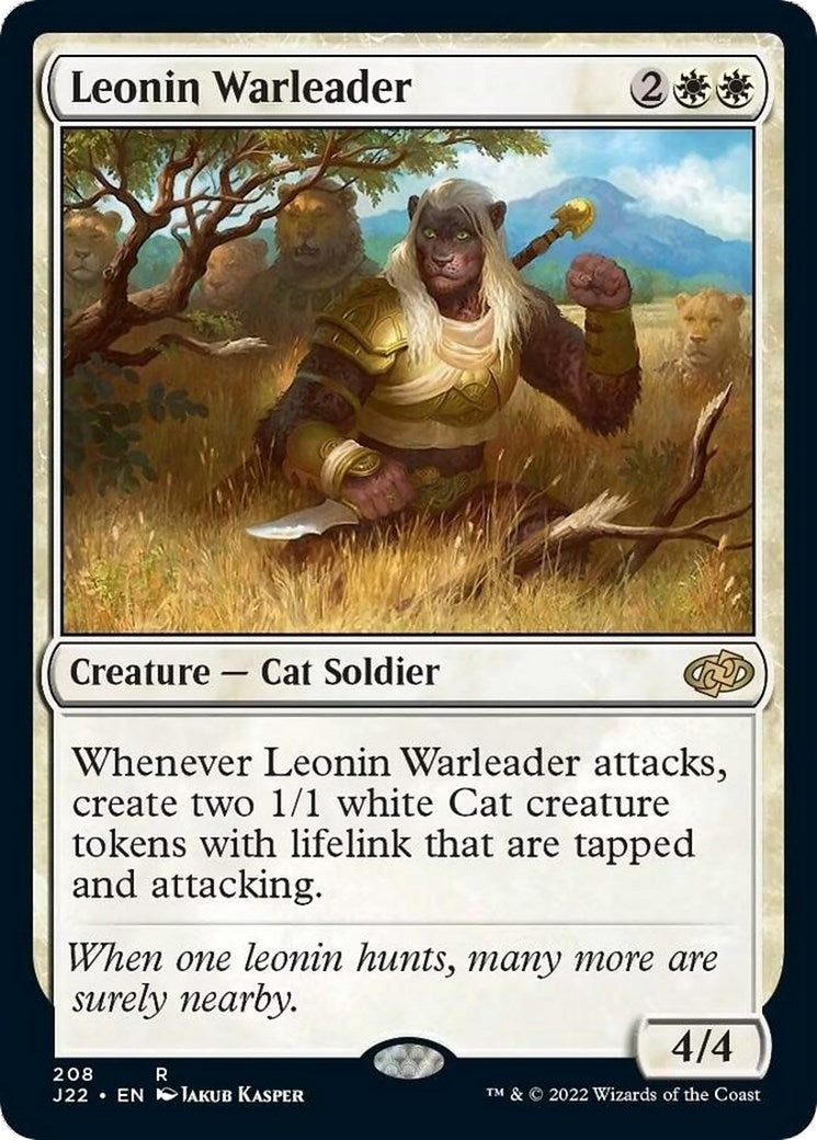 Image for Leonin Warleader (208) (J22) - Magic: The Gathering