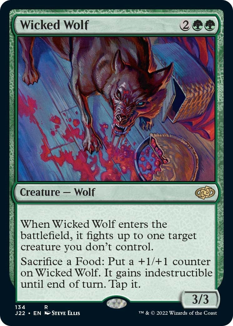 Image for Wicked Wolf (134) (J22) - Magic: The Gathering