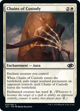 Image for Chains of Custody (3) (J22) - Magic: The Gathering