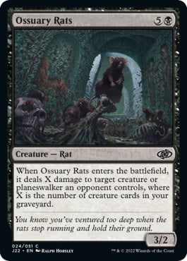 Image for Ossuary Rats (24) (J22) - Magic: The Gathering