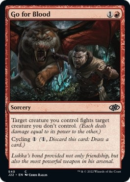 Image for Go for Blood (540) (J22) - Magic: The Gathering