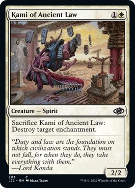 Image for Kami of Ancient Law (203) (J22) - Magic: The Gathering