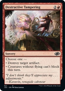 Image for Destructive Tampering (521) (J22) - Magic: The Gathering