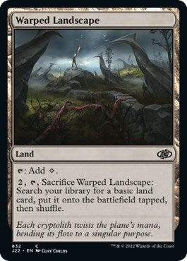 Image for Warped Landscape (832) (J22) - Magic: The Gathering