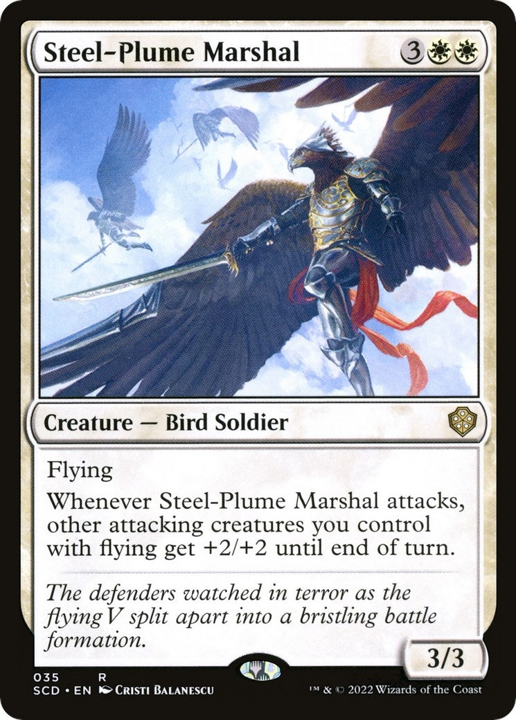 Image for Steel-Plume Marshal (35) (SCD) - Magic: The Gathering