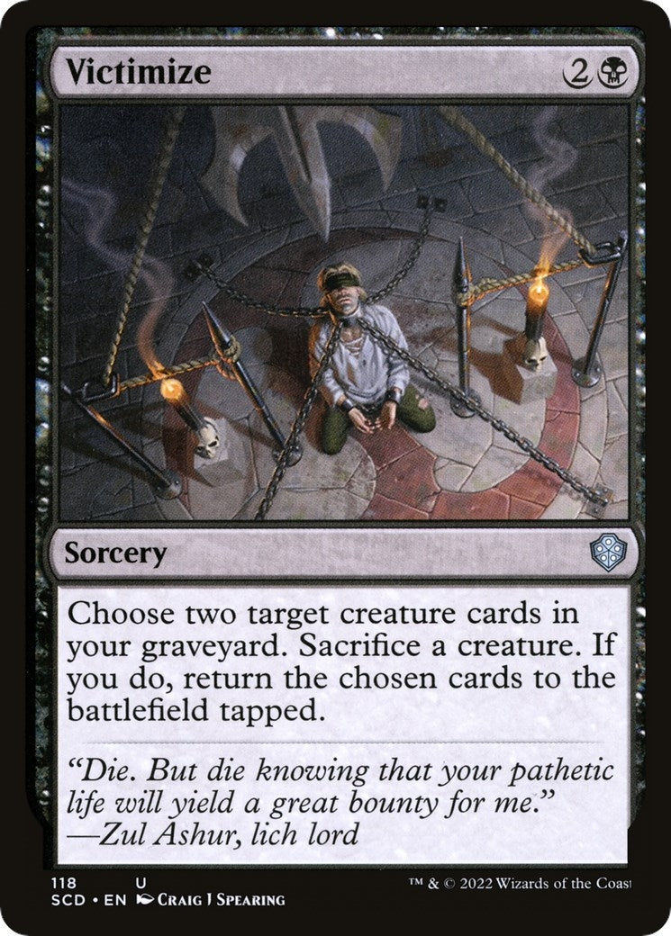 Image for Victimize (118) (SCD) - Magic: The Gathering