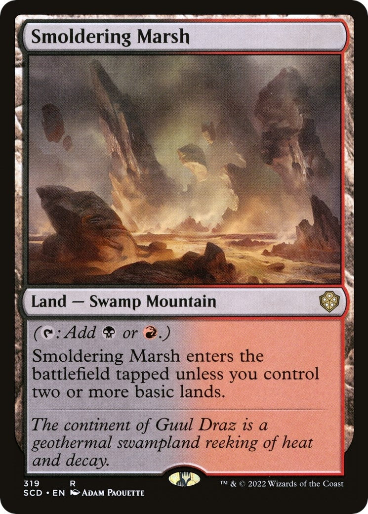 Image for Smoldering Marsh (319) (SCD) - Magic: The Gathering