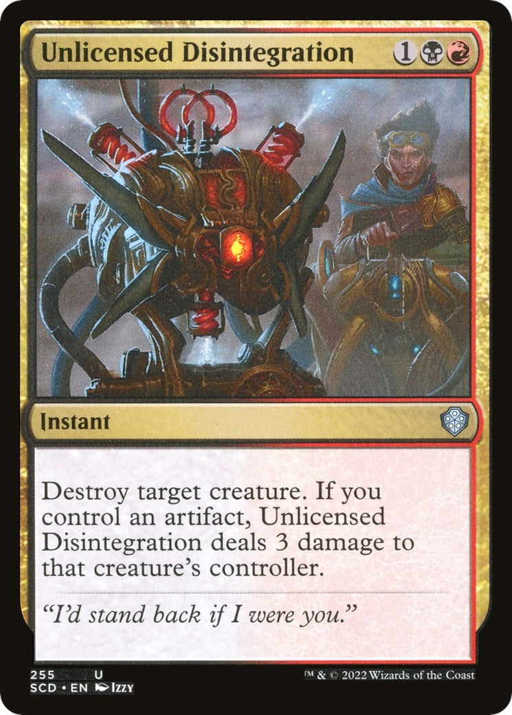 Image for Unlicensed Disintegration (255) (SCD) - Magic: The Gathering