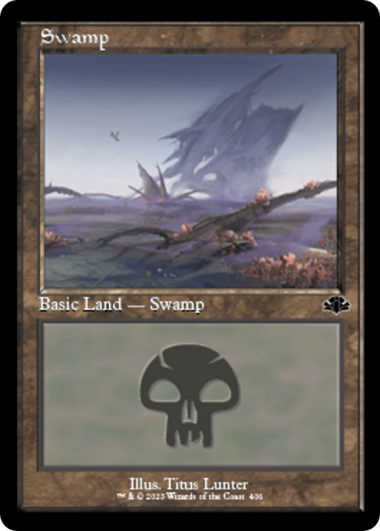 Image for Swamp (406) (Retro Frame) (406) (DMR) - Magic: The Gathering