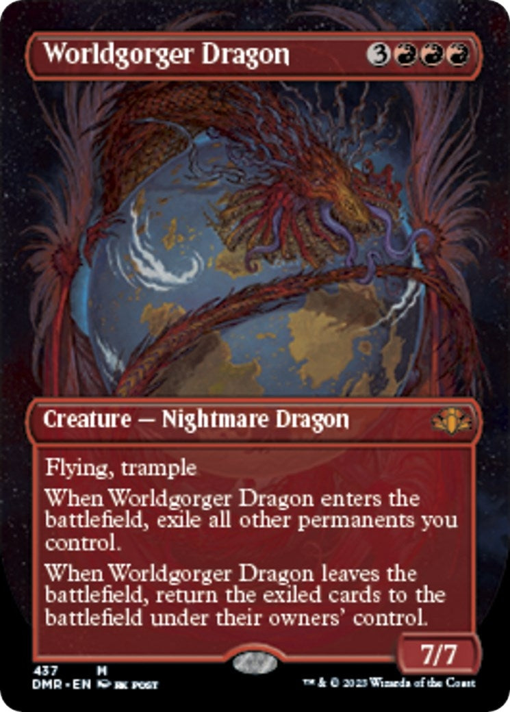 Image for Worldgorger Dragon (Borderless) (437) (DMR) - Magic: The Gathering