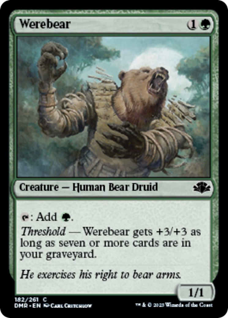 Image for Werebear (182) (DMR) - Magic: The Gathering