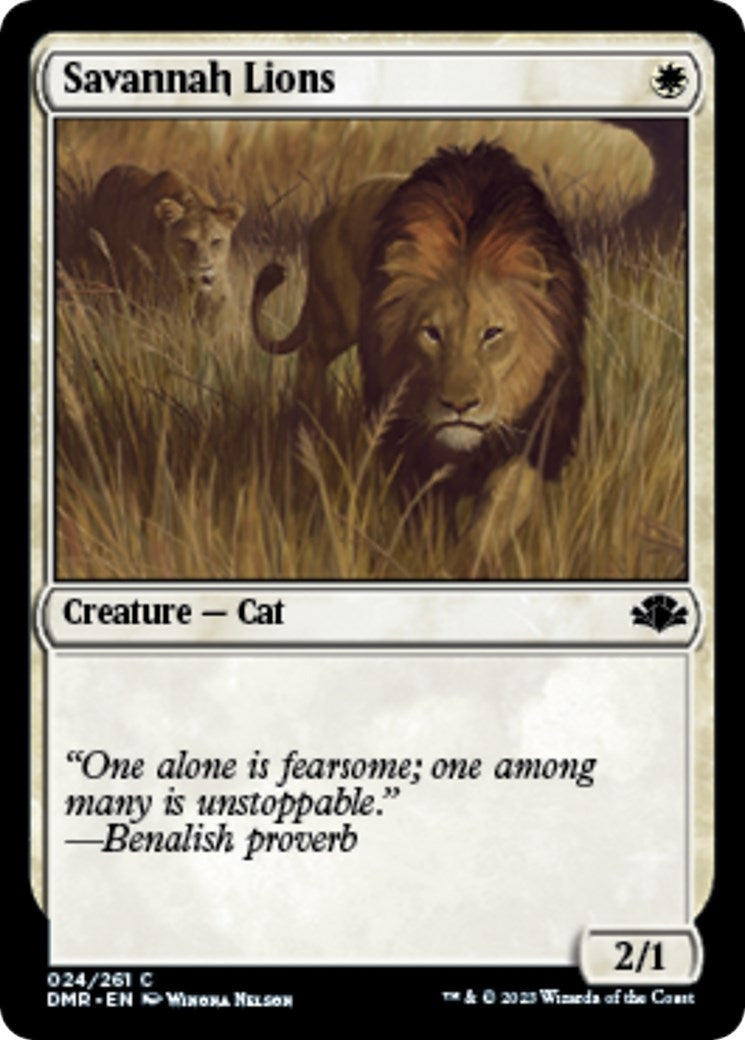 Image for Savannah Lions (24) (DMR) - Magic: The Gathering