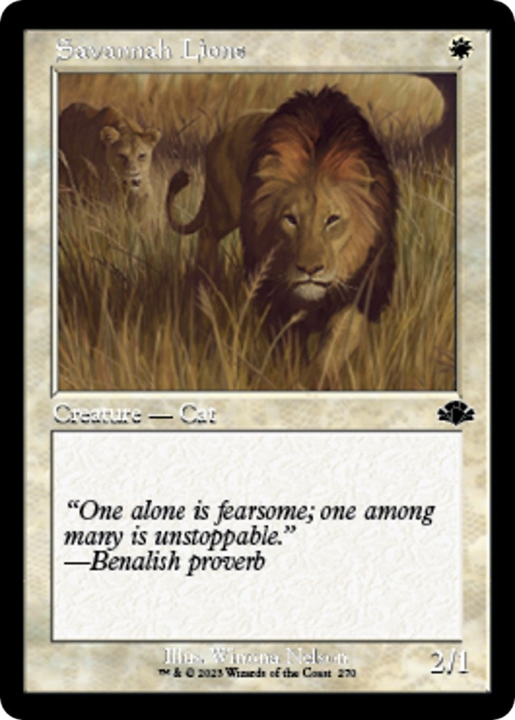 Image for Savannah Lions (Retro Frame) (270) (DMR) - Magic: The Gathering