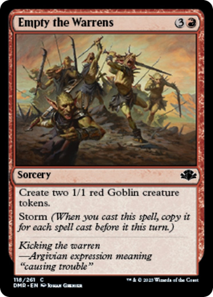 Image for Empty the Warrens (118) (DMR) - Magic: The Gathering