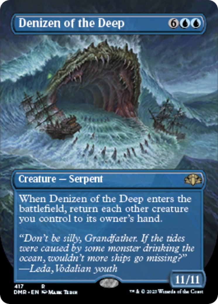Image for Denizen of the Deep (Borderless) (417) (DMR) - Magic: The Gathering