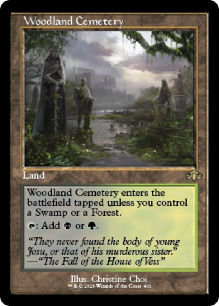 Image for Woodland Cemetery (Retro Frame) (401) (DMR) - Magic: The Gathering
