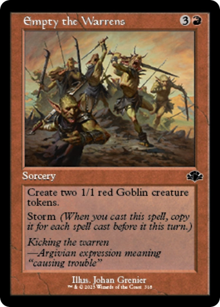 Image for Empty the Warrens (Retro Frame) (318) (DMR) - Magic: The Gathering