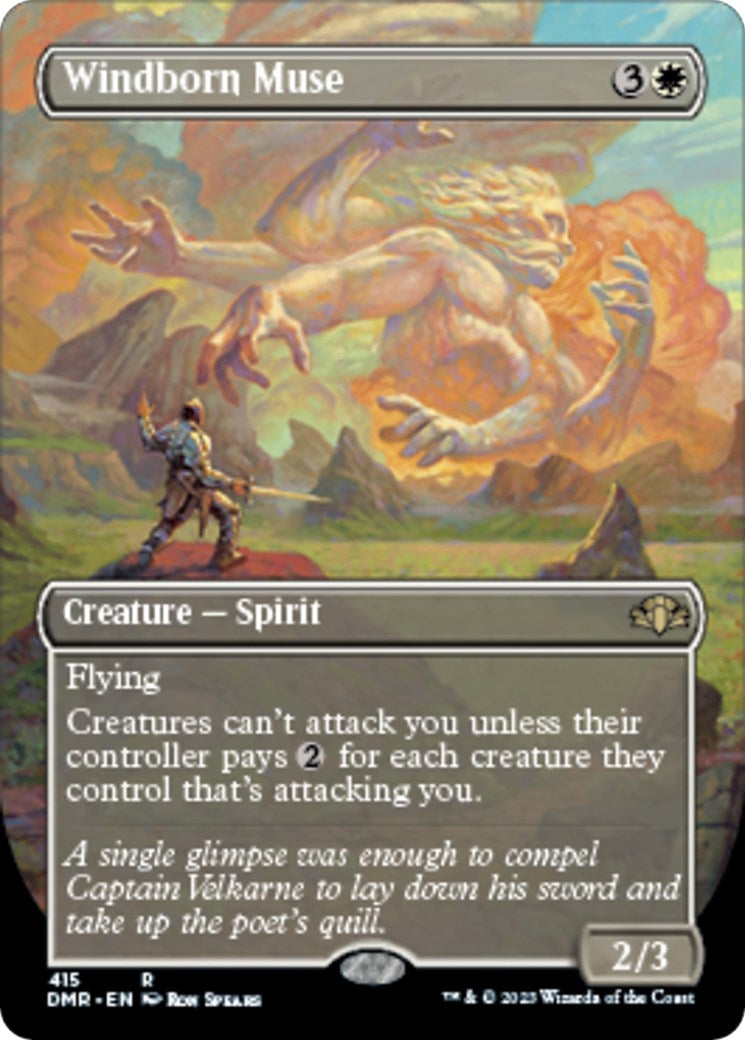 Image for Windborn Muse (Borderless) (415) (DMR) - Magic: The Gathering