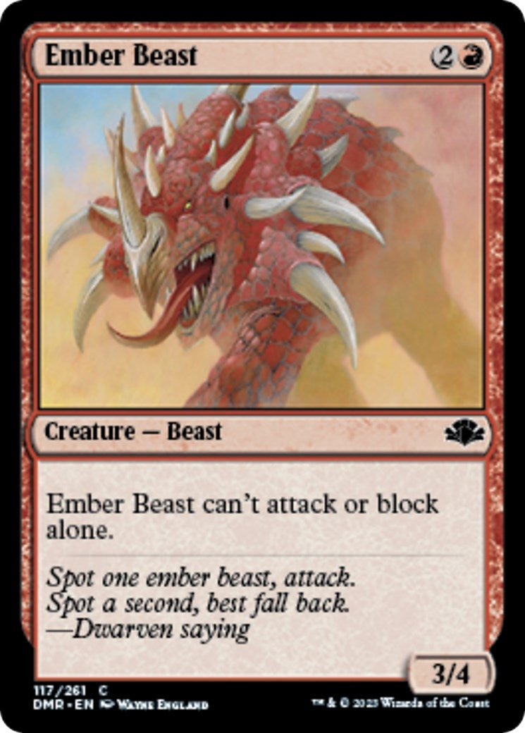 Image for Ember Beast (117) (DMR) - Magic: The Gathering