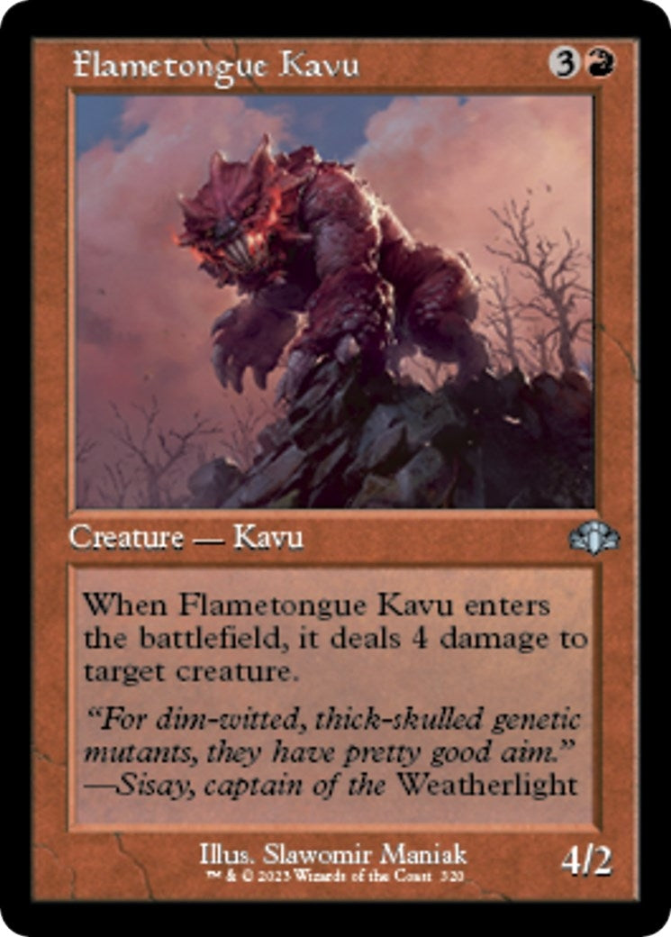 Image for Flametongue Kavu (Retro Frame) (320) (DMR) - Magic: The Gathering