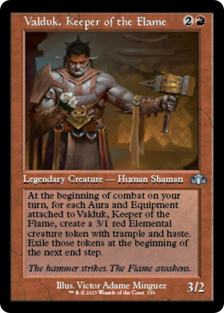 Image for Valduk, Keeper of the Flame (Retro Frame) (333) (DMR) - Magic: The Gathering