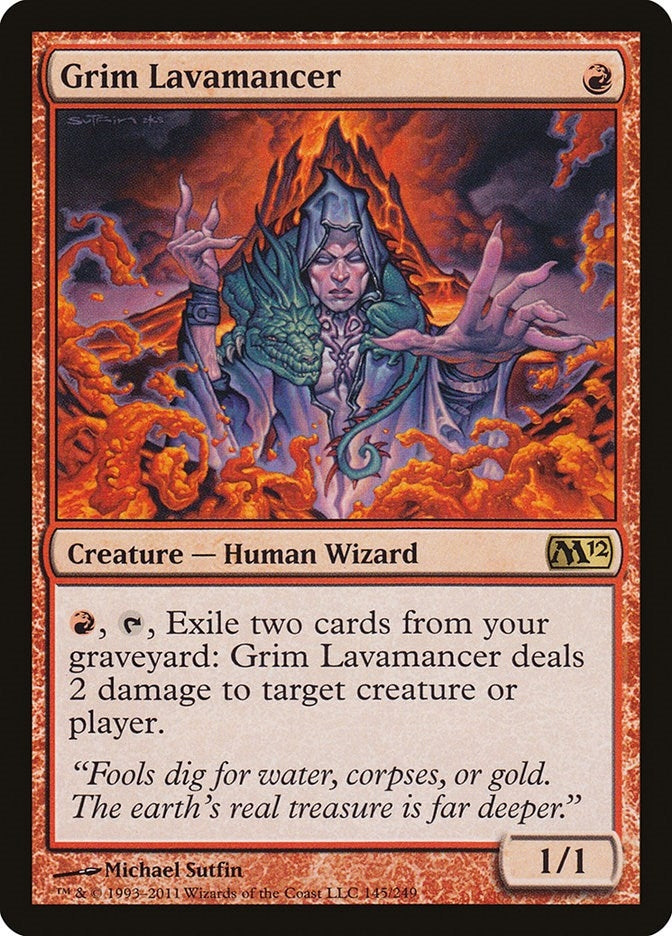 Grim Lavamancer (145) (M12)