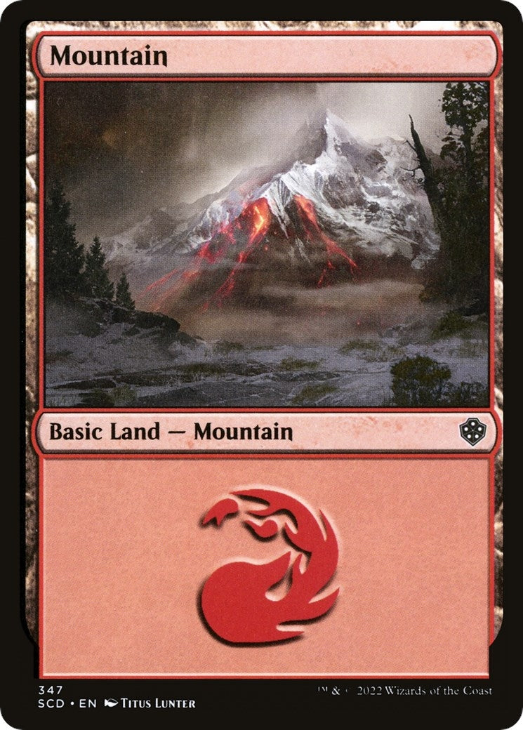 Image for Mountain (347) (347) (SCD) - Magic: The Gathering