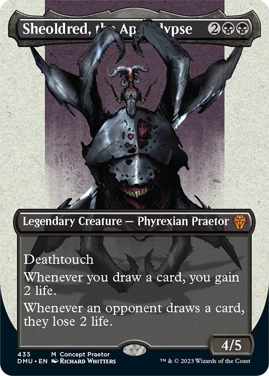 Image for Sheoldred, the Apocalypse (Concept Praetor) (435) (ONE) - Magic: The Gathering