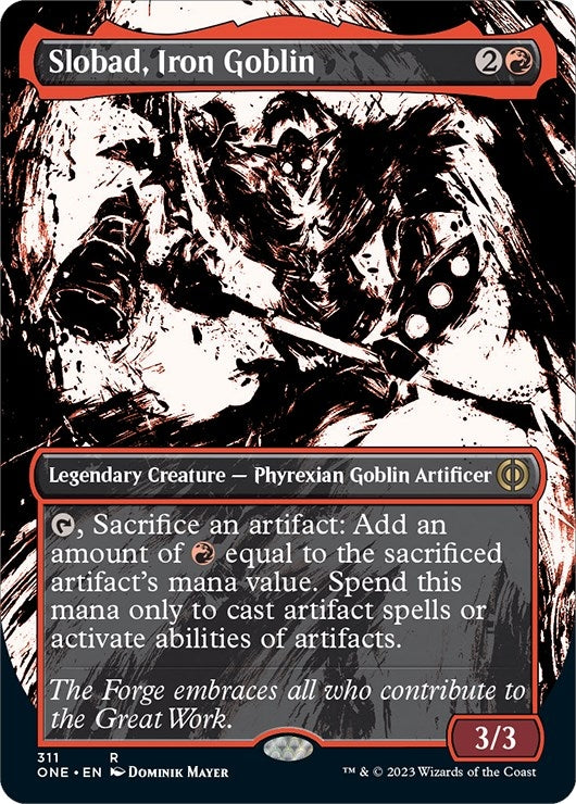 Image for Slobad, Iron Goblin (Showcase) (311) (ONE) - Magic: The Gathering