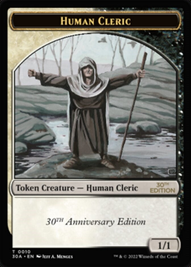 Image for Human Cleric Token (10) (30A) - Magic: The Gathering