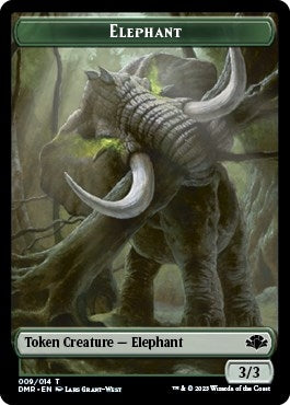 Image for Elephant // Elemental Double-Sided Token (9 // 6) (DMR) - Magic: The Gathering