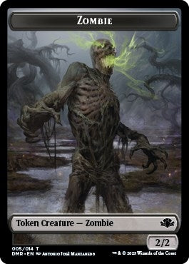 Image for Zombie // Saproling Double-sided Token (5 // 11) (DMR) - Magic: The Gathering