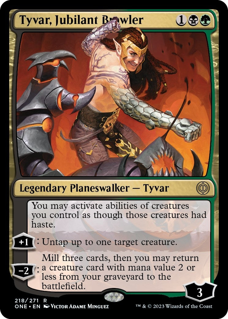 Image for Tyvar, Jubilant Brawler (218) (ONE) - Magic: The Gathering