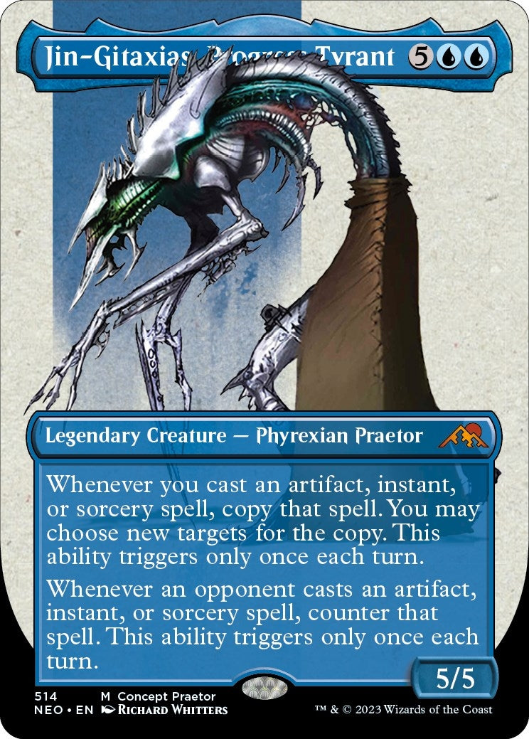 Image for Jin-Gitaxias, Progress Tyrant (Concept Praetor) (Step-And-Compleat Foil) (514) (ONE) - Magic: The Gathering
