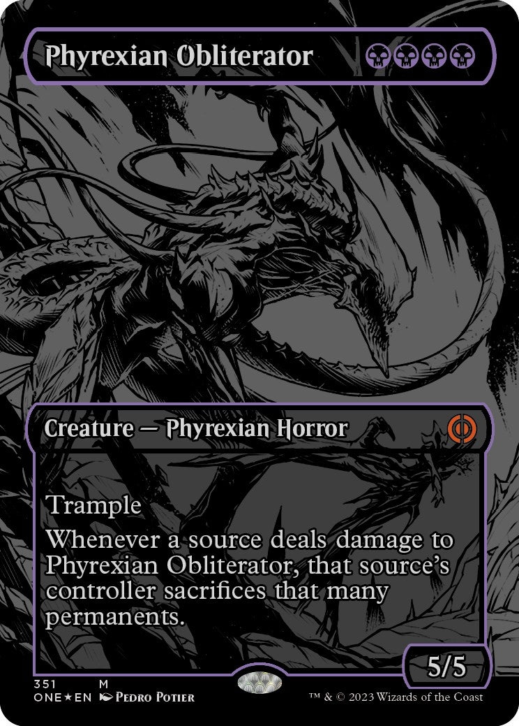 Image for Phyrexian Obliterator (Oil Slick Raised Foil) (351) (ONE) - Magic: The Gathering