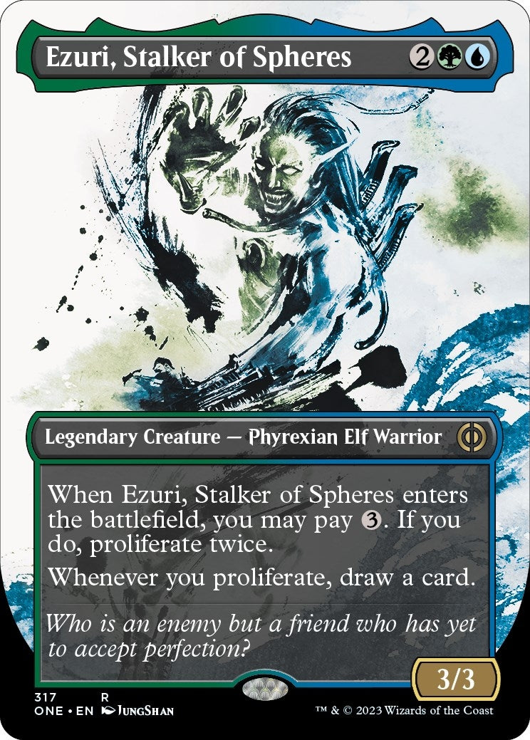 Image for Ezuri, Stalker of Spheres (Showcase) (317) (ONE) - Magic: The Gathering